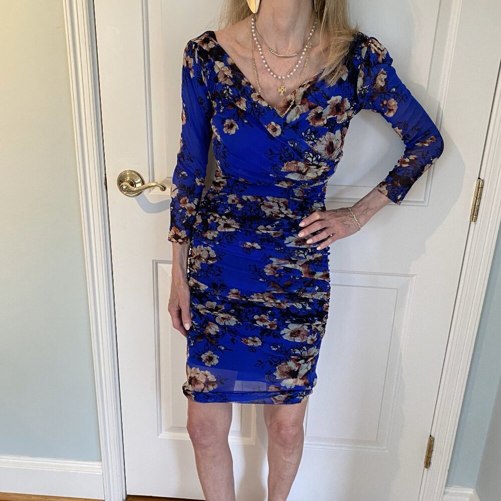 Bright Blue, Bodycon, Luncheon/Night Out Dress, XS